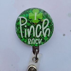 St Patrick's Day Badge Reel, Green st pattys Badge reel, Shamrock Badge reel